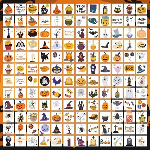 EMOME 408 Sheets Halloween Temporary Tattoos for Kids Party Favors