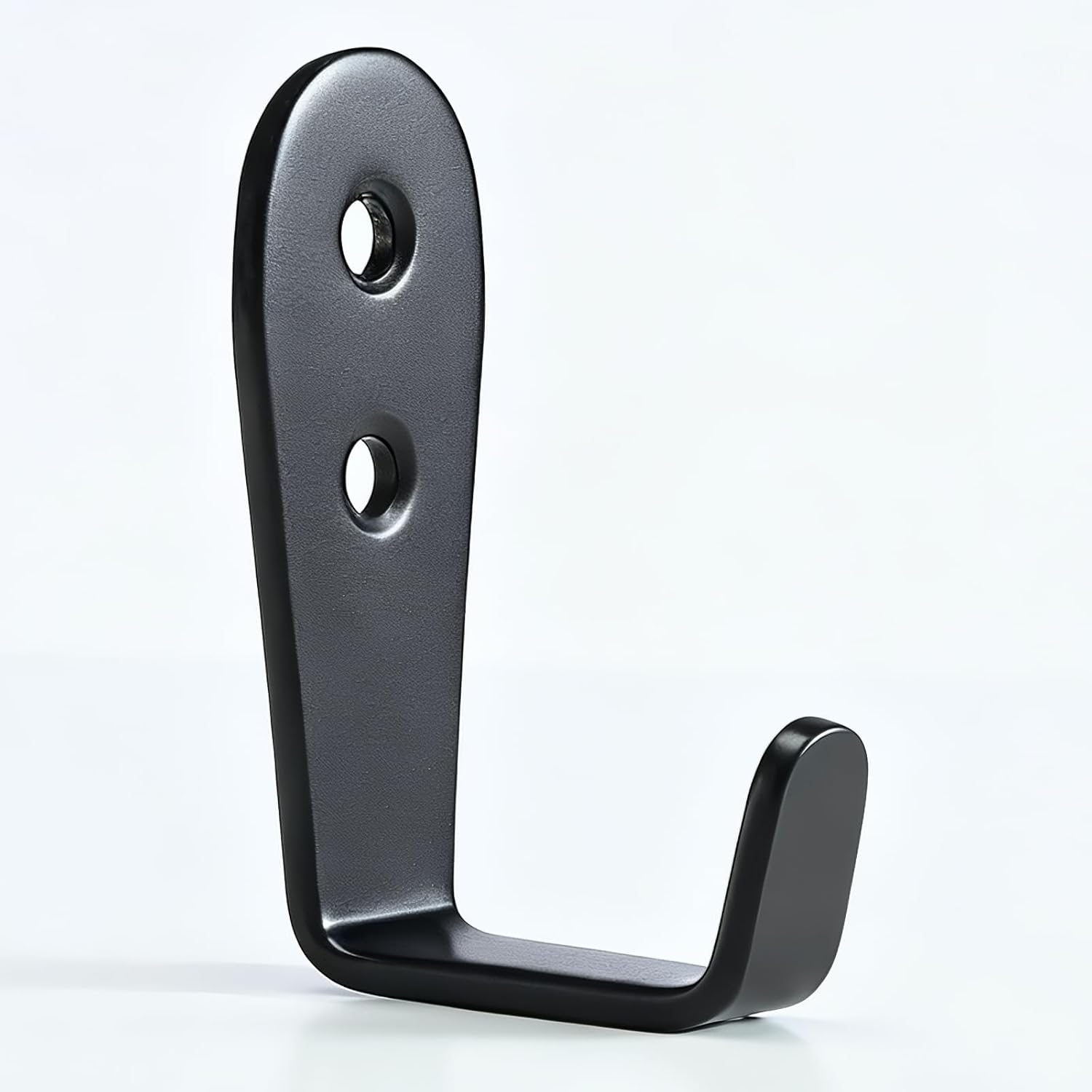 Skiennix Stainless Steel Wall Hooks - Heavy Duty Key Holder & Coat Hanger, 8 Pack (Black)
