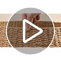 24 Inch Christmas Tree Collar Wicker Stand - Rustic Woven Tree Skirt