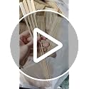 8 Inch Bamboo Skewers - 200 Pcs Natural Paddle Picks for Appetizers