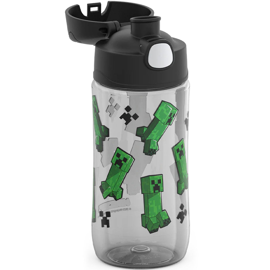 THERMOS FUNTAINER 16 Ounce Plastic Hydration Bottle with Spout, MINECRAFT