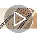 Easter Bunny Ears Table Runner 72x13 Inch - Buffalo Check Design