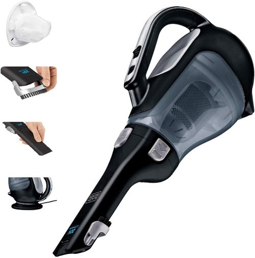 BLACK+DECKER 20V Cordless Hand Vacuum - Powerful Suction with Crevice Tool & Flip-Up Brush