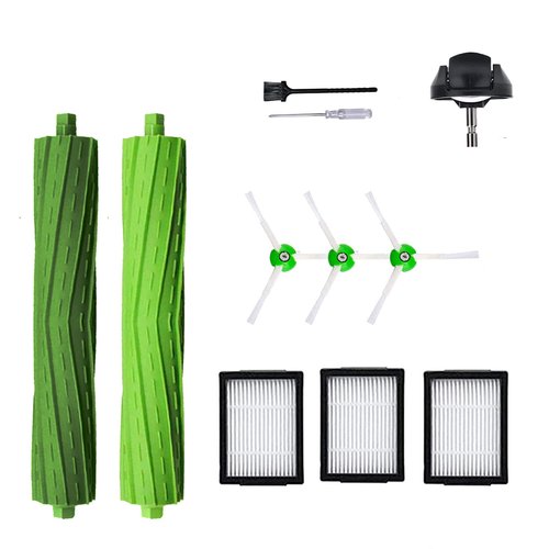 Replacement Parts Accessories for iRobot Roomba i7 i6 i8 i3 i4 i1 e5 e6 I E Series Vacuum Cleaner Includes 1 Pack Roller Brush, Front Caster Wheel, 3 Pack Filter, Side Brush