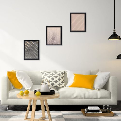 HUKONHEP 17x24 Black Picture Frames, Photos Frame with Plexiglass, Wall Gallery Photo Frames, Horizontal and Vertical for Wall Mounting, Home Office Decoration