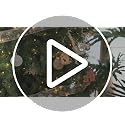 7.5ft Pre-Lit Artificial Christmas Tree with Remote, Hinged Branches, Green - Variation of Green / 7ft 6in