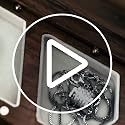 Engraved Wooden Double Ring Box - Walnut Jewelry Holder for 2 Rings