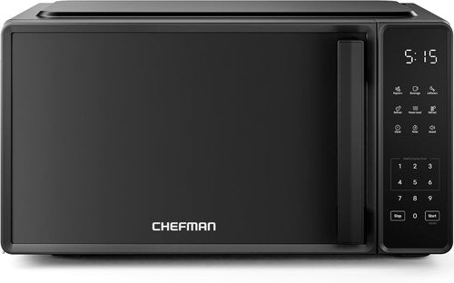 Chefman Microwave Oven - 0.7 Cu. Ft. Capacity, 700 Watts, 10 Power Levels & Child Safety Lock - Black