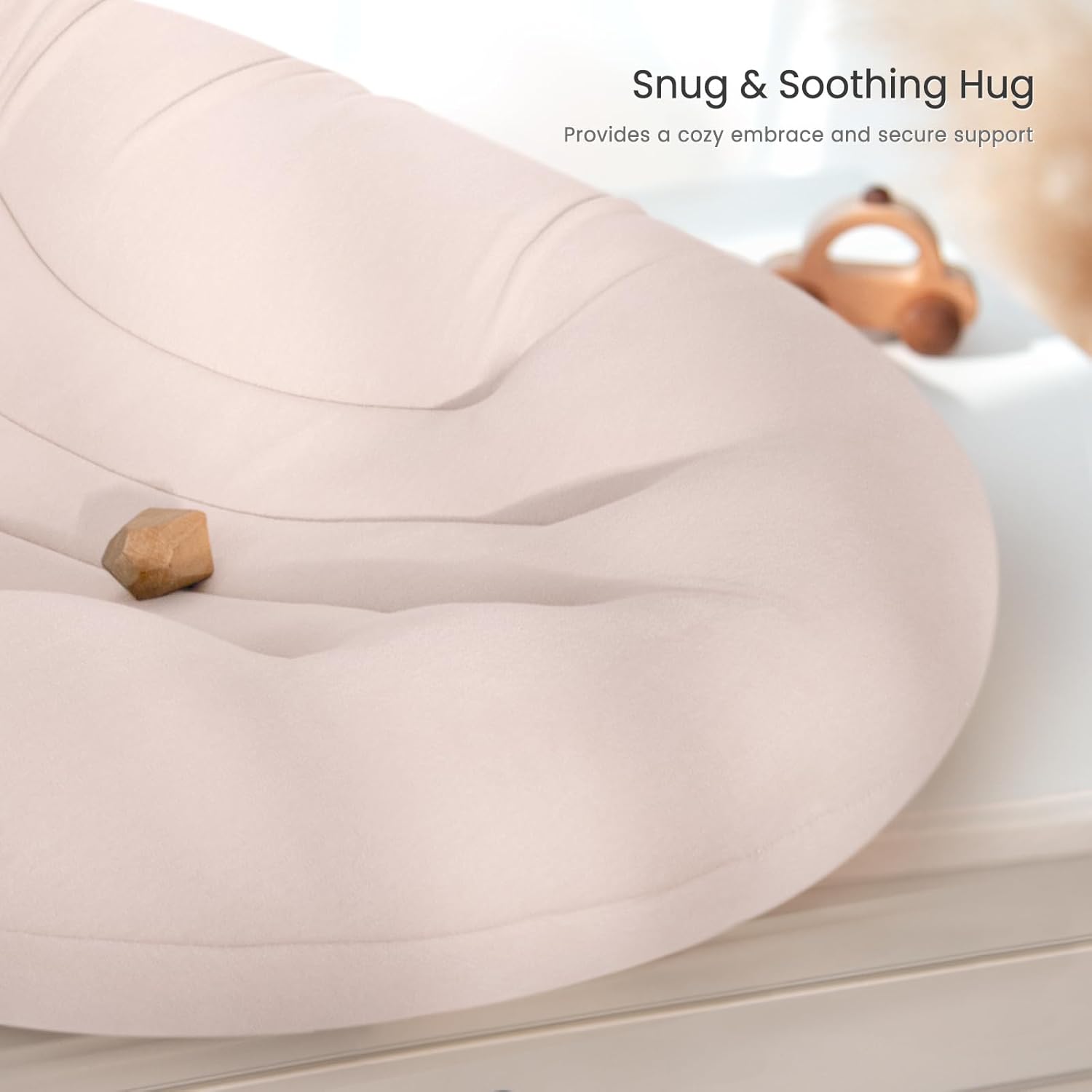 Skiennix Baby Lounger - Portable & Lightweight Pillow for Tummy Time | Skin-Friendly for 0-12 Months