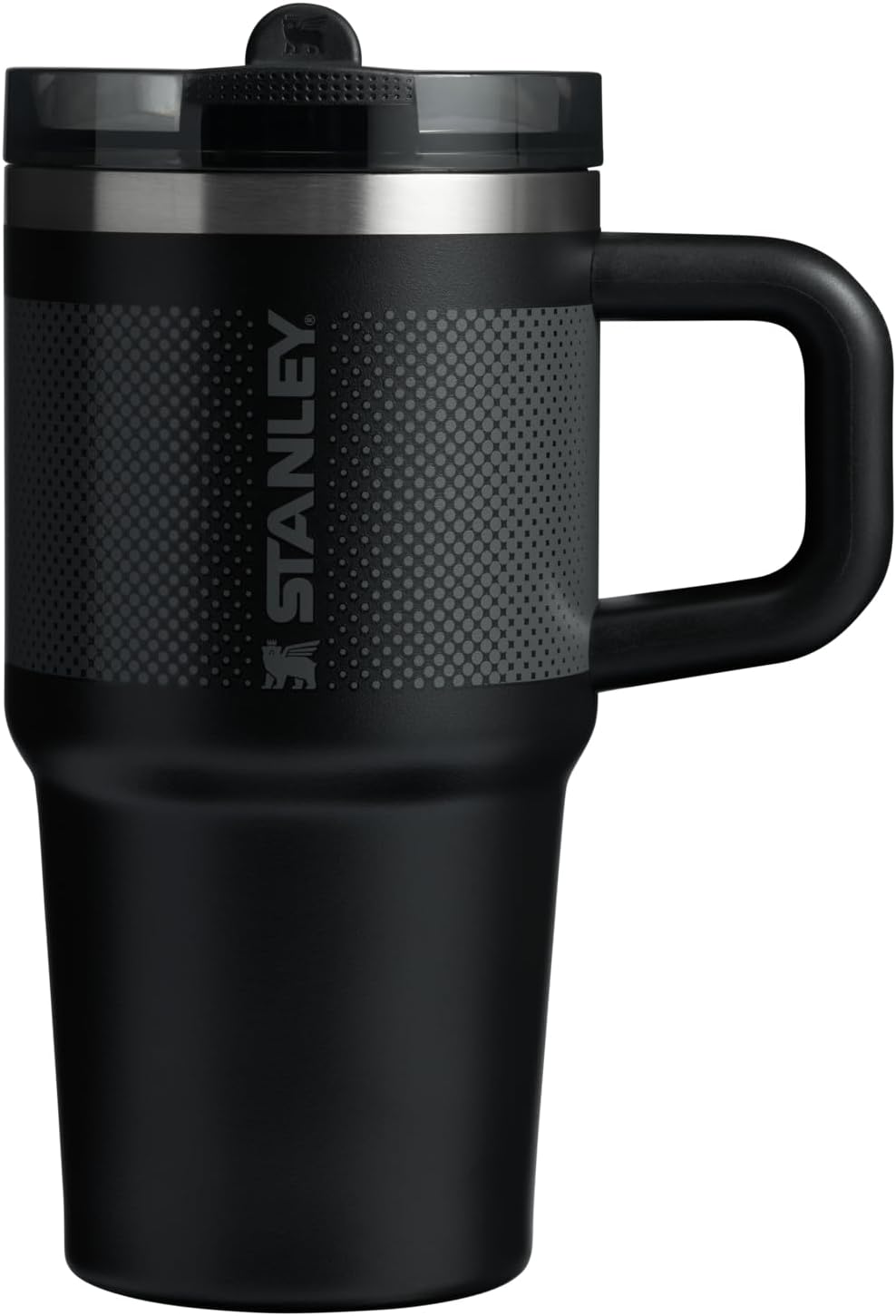 STANLEY Quencher ProTour 20 oz Tumbler - Leakproof Lid, Built-In Straw & Handle | Insulated, BPA-Free | Black Fade
