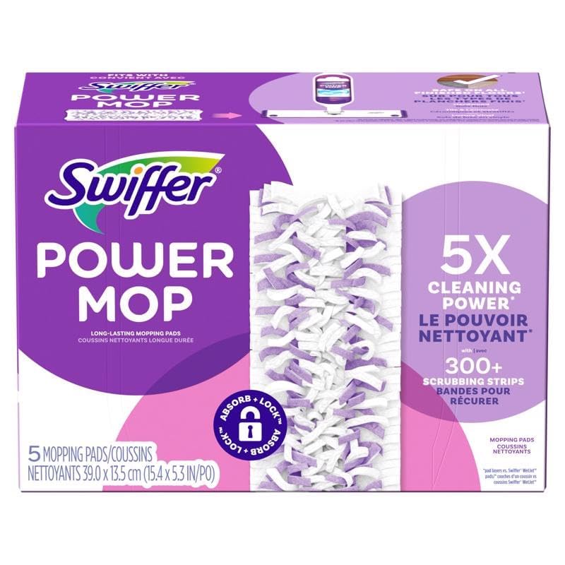 Swiffer PowerMop Multi-Surface Mop Pad Refills - 5 Count