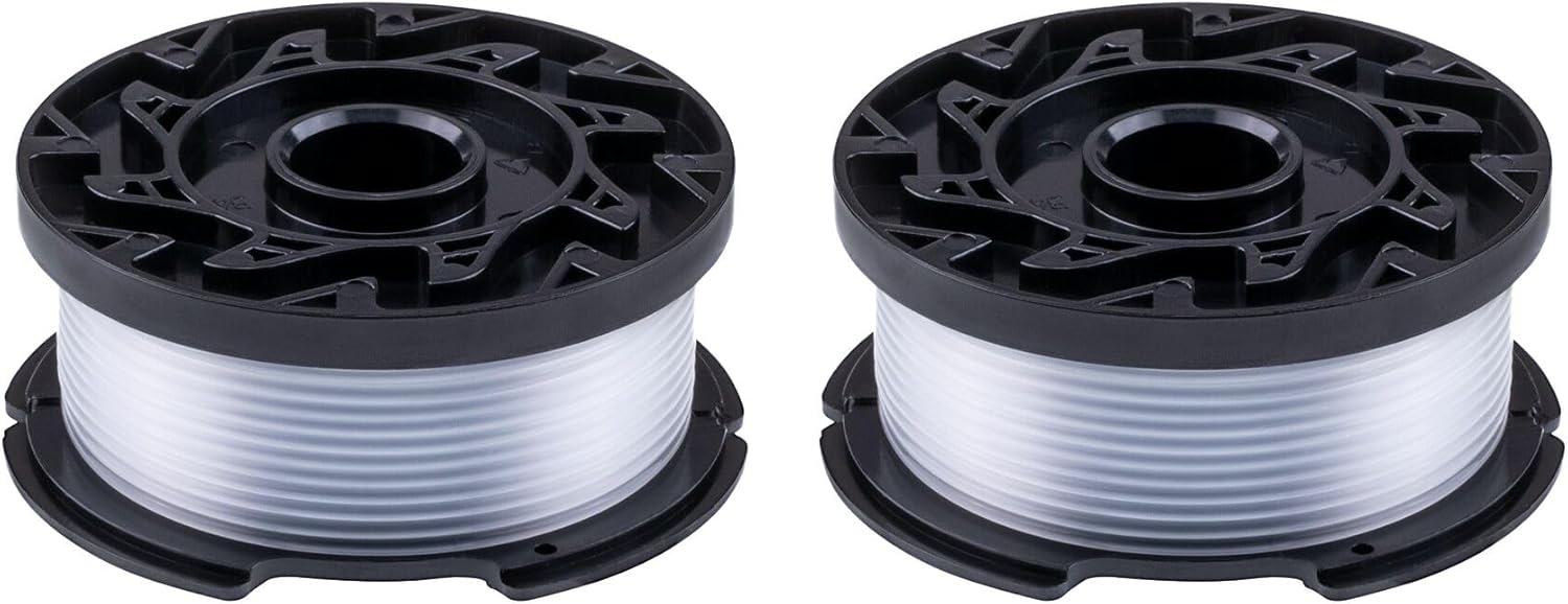 Black+Decker Weed Eater String Trimmer Line Replacement Spool - Autofeed 30 ft, 0.065-Inch, 2-Pack