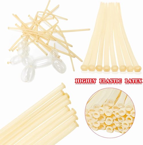 260 Pack Clear Long Balloons | Thickened Latex Twisting Balloons for Animal Models & Party Decor