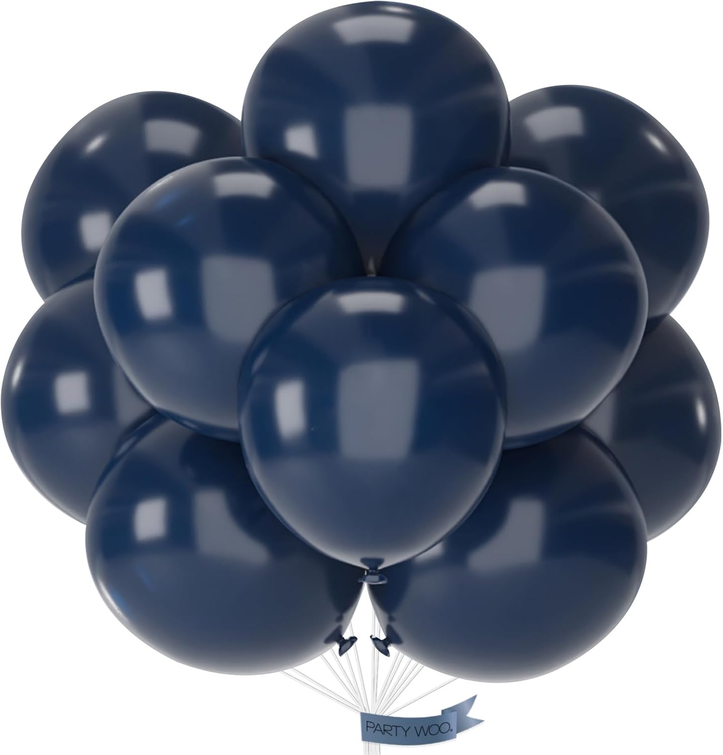 PartyWoo Navy Blue Balloons - 20pcs 18 Inch Matte Helium Latex for Graduation & Birthday Decor