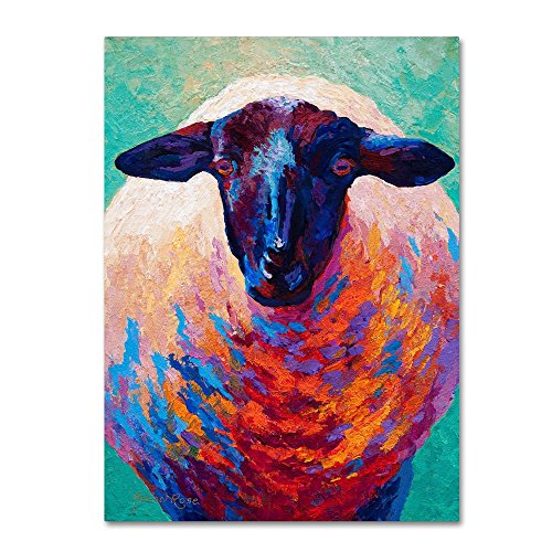 Trademark Fine Art Suffolk Ewe 4 by Marion Rose, 14x19-Inch-Inch