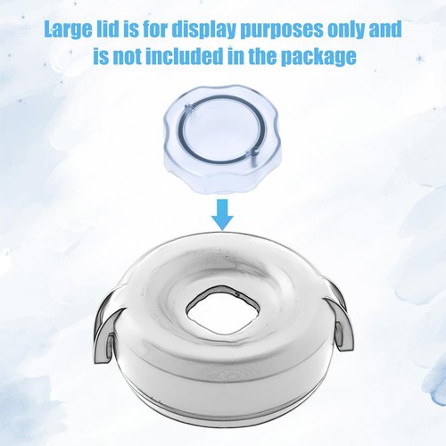 2pcs Lid Plug Replacement Part Accessories for Vitamix 64oz Advance Low-Profile Container, Blender Replacement Cap Compatible with Vitamix 7500 Series, Pro 750 Model, 300 Professional Series & More