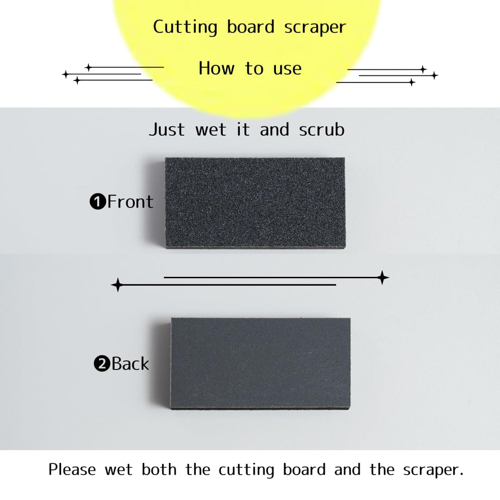 Kitchen Star Tsukihoshi Rubber Cutting Board Made in Japan,Dishwasher-Safe Size:14.96×9.06×0.39inches(385×233×10mm) Equipped with a Cutting Board Scraper for Synthetic Rubber Cutting Boards (L)