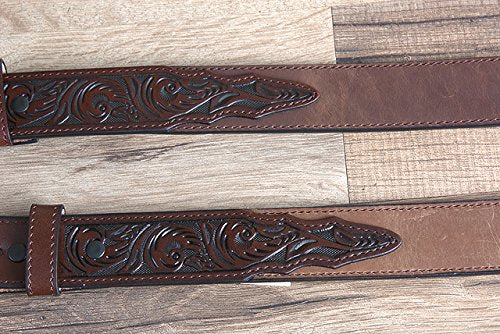 3D 1 1/4" Dark Brown Boys' Western Basic Belt