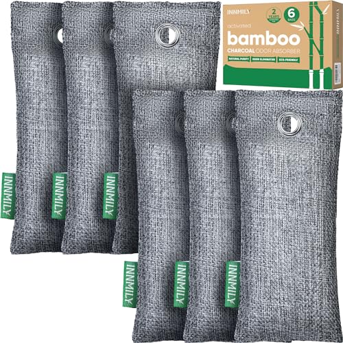 Innmily Activated Charcoal Odor Absorber Bags - 6 Pack Shoe Deodorizer