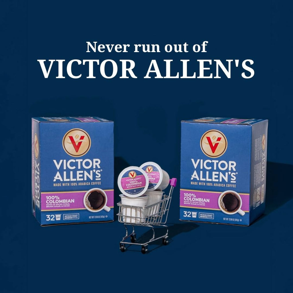 Victor Allen's Coffee Variety Pack - Single Serve Pods | French Vanilla, Caramel Macchiato & Hazelnut, 32 Count