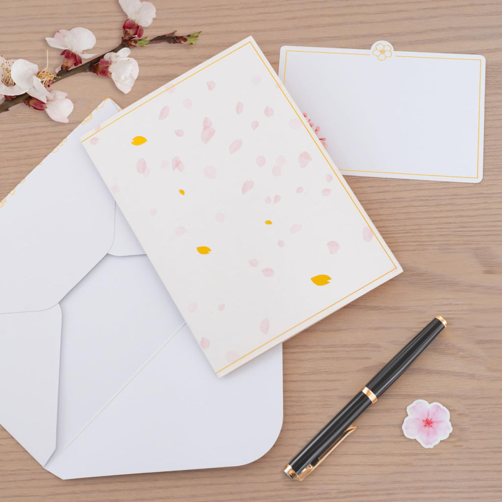 HIBINO 3D Pop-Up Sakura Heart Card | With Slide-Out Message Note | Handcrafted Floral Design | Perfect for Mother's Day, Anniversaries, Birthdays, Weddings, Valentine’s Day, and More | Designed in Japan