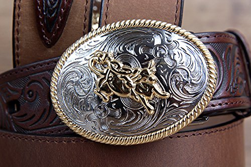 3D 1 1/4" Dark Brown Boys' Western Basic Belt