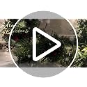 24 Inch Christmas Wreath with Lights and Red Green Variation