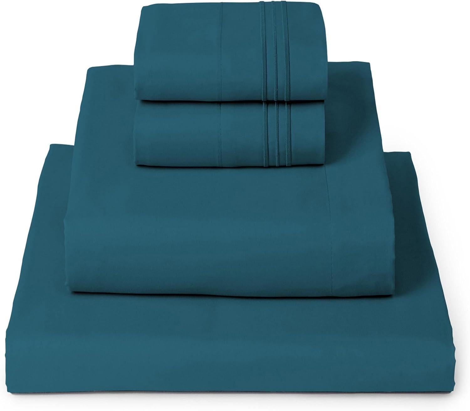 Mellanni Full Sheets Set - Iconic Collection Luxury Bedding | Extra Soft, Cooling, Wrinkle-Resistant (Teal)