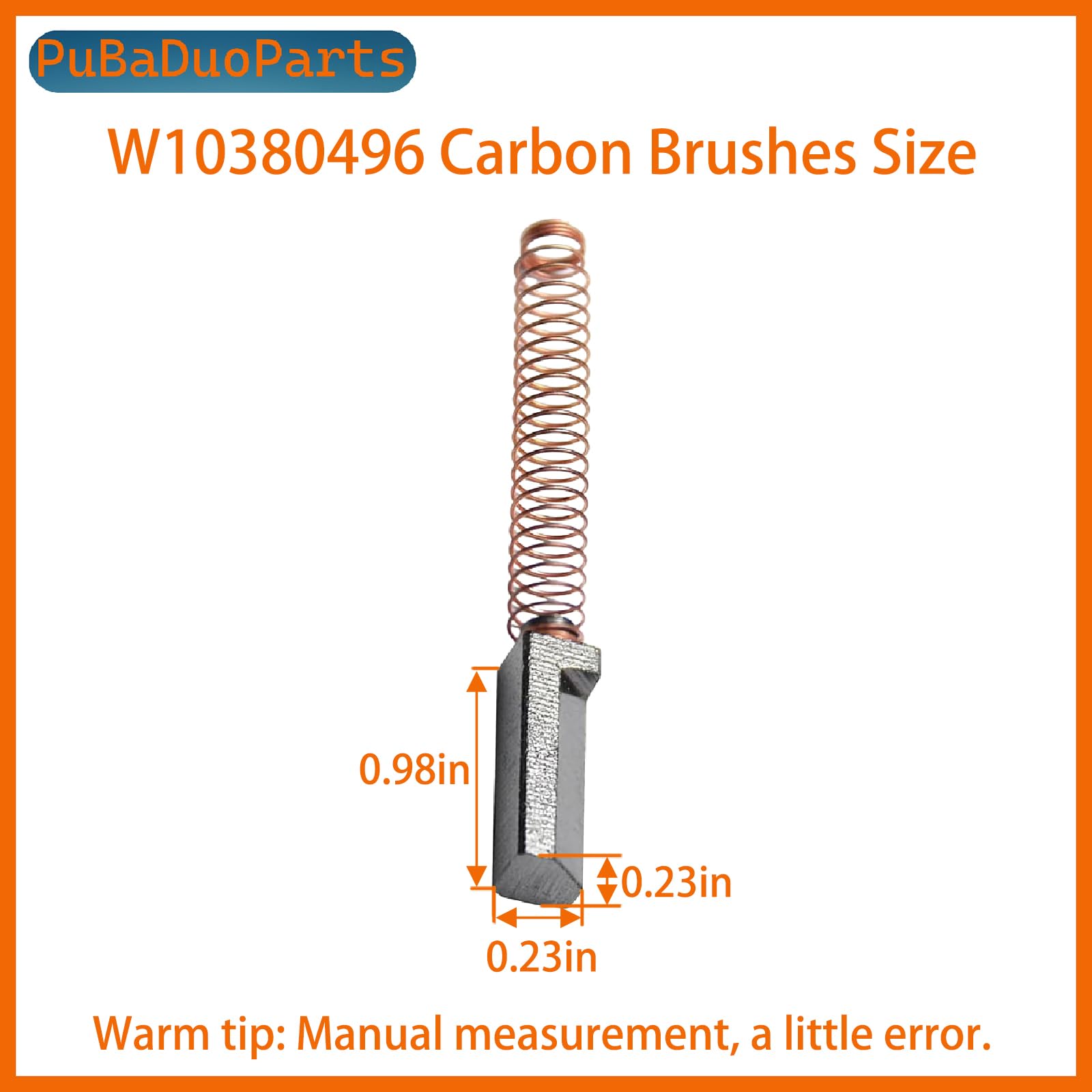 【4-Pack】W10380496 Mixer Carbon Motor Brushes for Kit-chenAid Stand Mixers - Compatible with W10260958, AP5178083, PS3495098, WPW10380496, 9706416, K45, K5, KSM150, KSM90