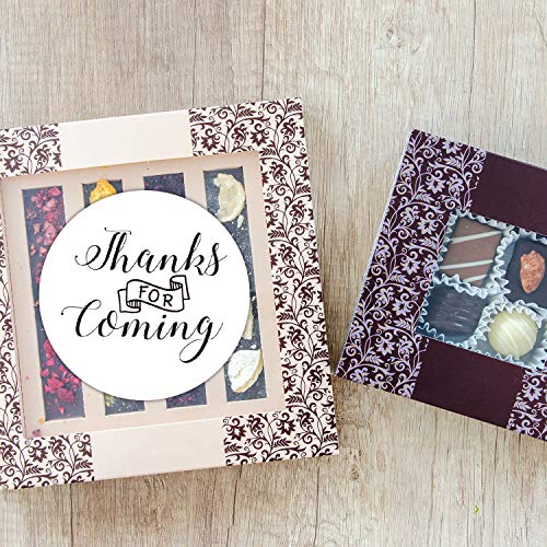 50 Pack 2-Inch Floral Thank You Stickers for Weddings & Baby Showers