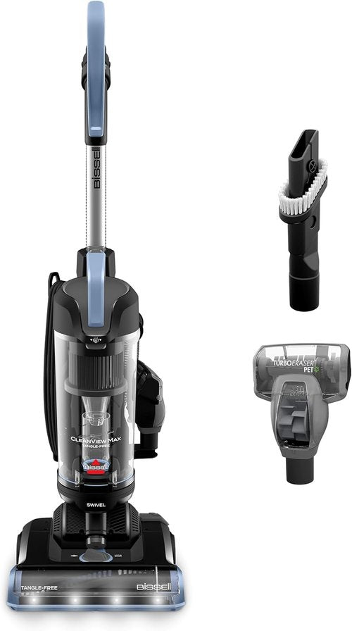 Bissell CleanView Max Vacuum - Tangle-Free Brush Roll & LED Headlights | Includes Pet Tools, Model 4072L