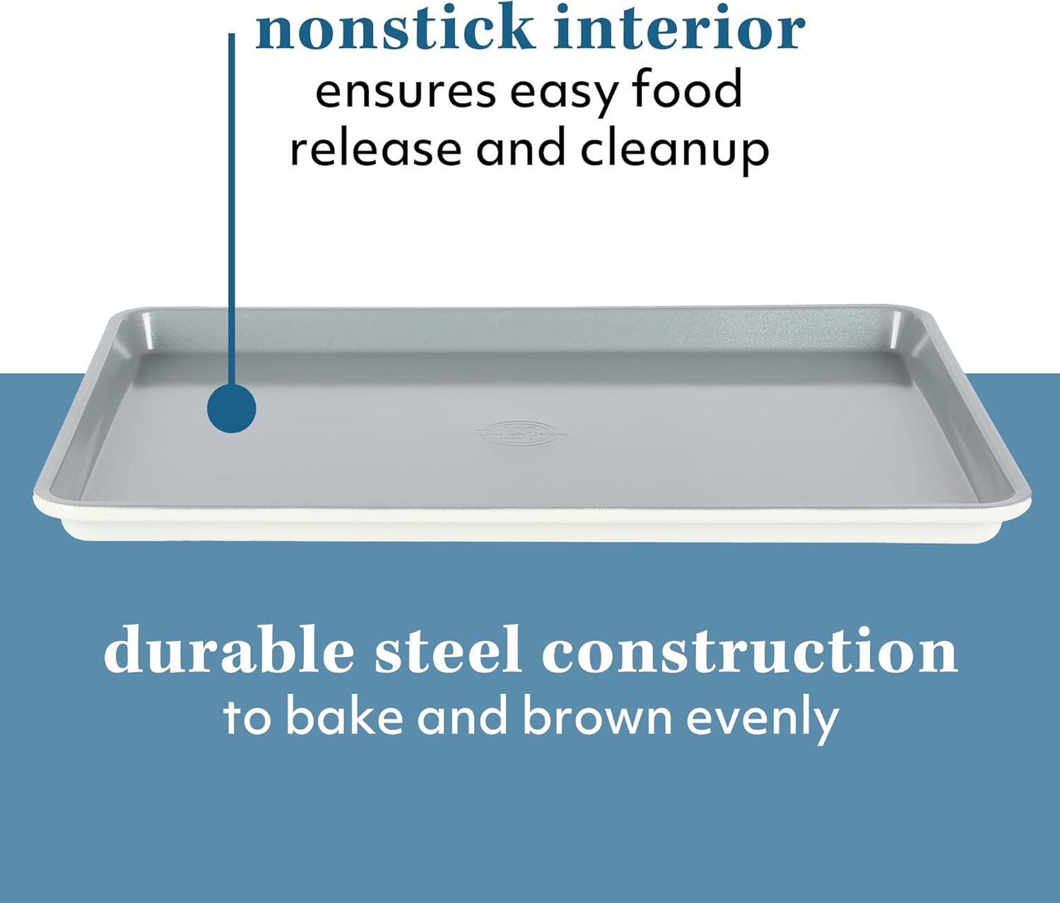 Sur La Table Bake Sale Large Nonstick Baking Sheet - 18 X 13 Inch PFA-Free Ceramic in Linen White