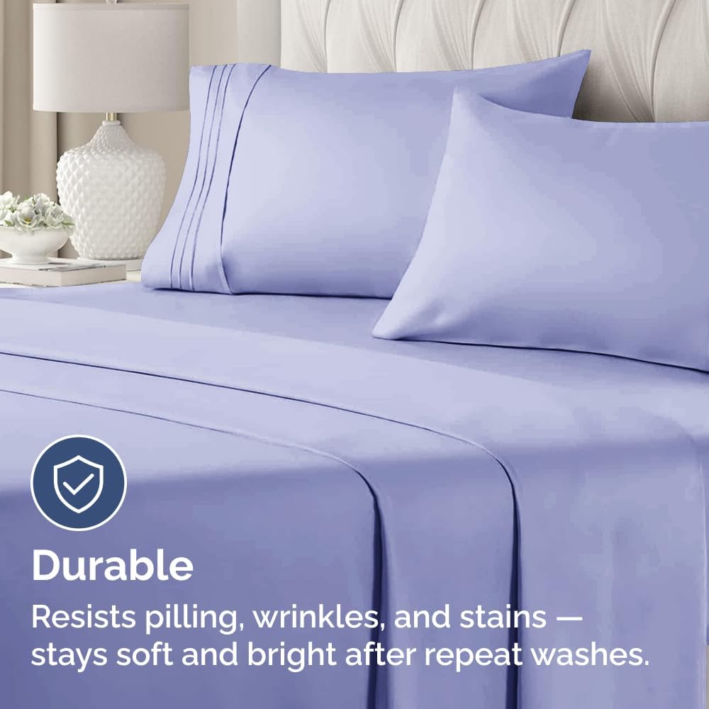 Queen Pillow Cases by [Brand Name] - Ultra Soft Hotel Quality Covers | Wrinkle-Free & Fade Resistant - 2 Piece Set in Lavender