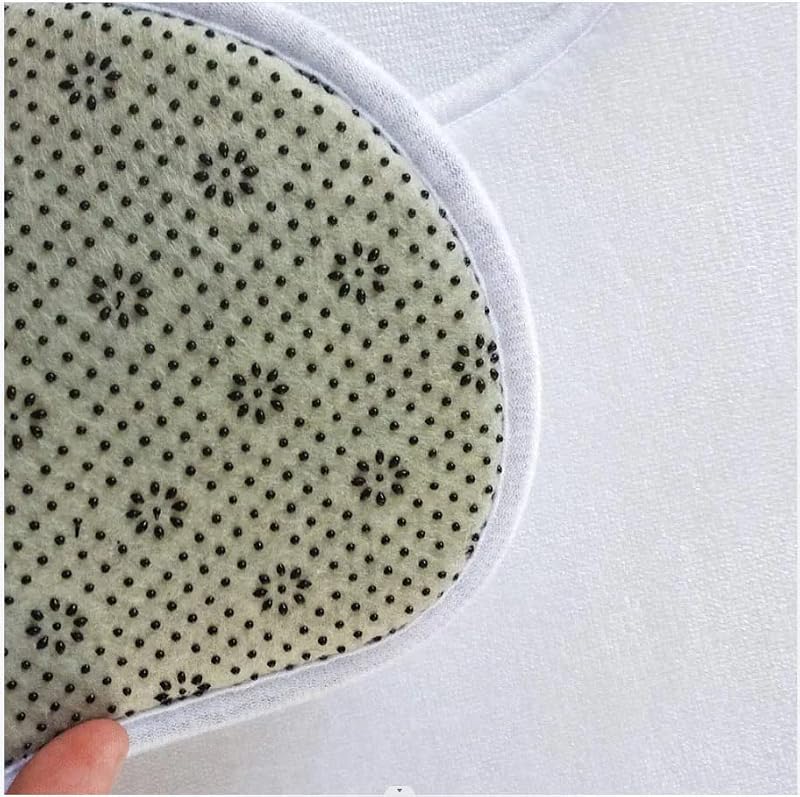 Floral Butterfly Bath Mat - Soft Memory Foam Bathroom Rug, 17.8x29.5 In