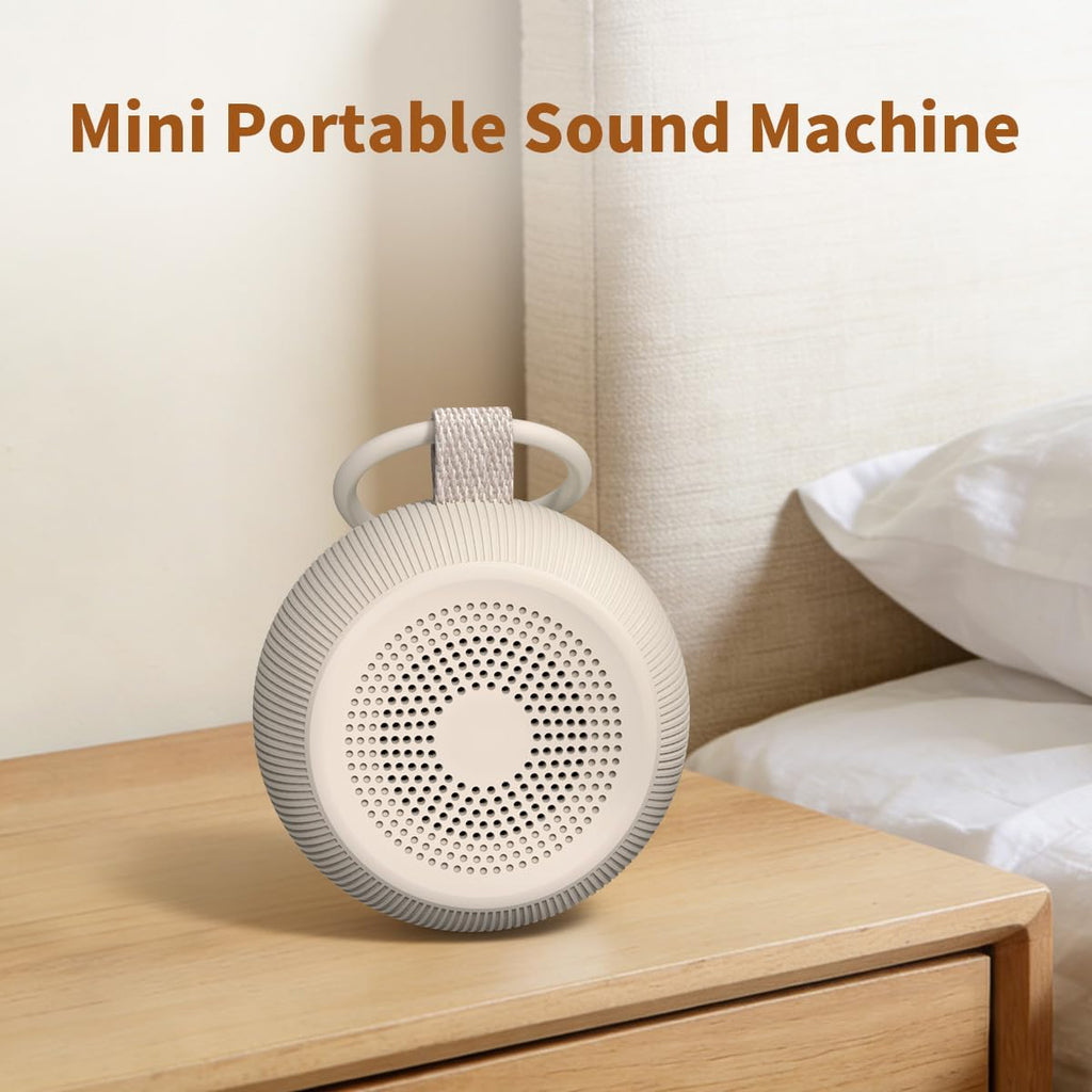 Skiennix Portable Travel Sound Machine - 30 Soothing Sounds & 40h Battery Life | Adjustable Volume & Timers
