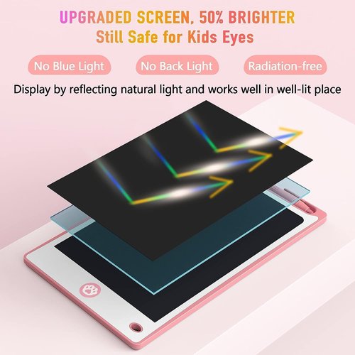 Hockvill LCD Writing Tablet - 8.8 Inch Drawing Pad for Kids | Perfect Gift for Ages 3-7, Travel Essential
