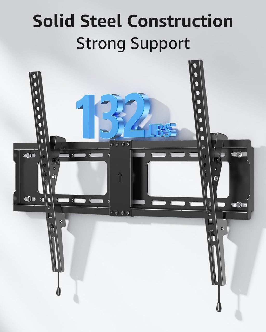 MOUNTUP Tilting TV Wall Mount Bracket - Fits 37-82 Inch Flat Screen/Curved TVs | Max VESA 600x400mm, 132 lbs Capacity