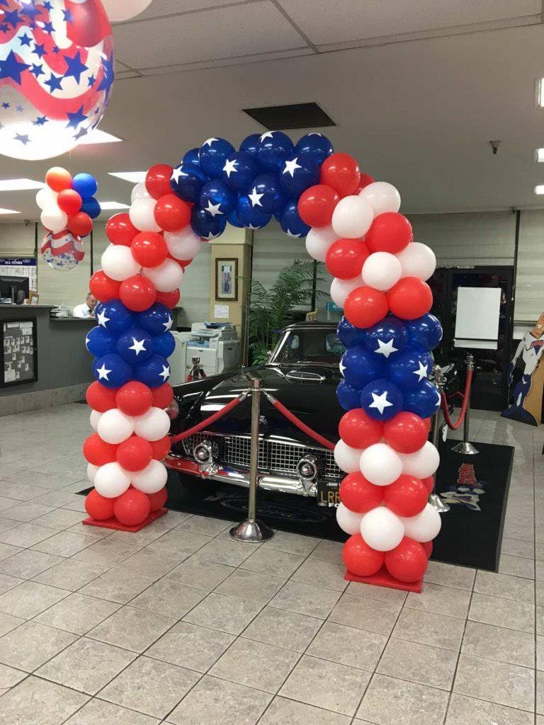 Voircoloria 12-Inch Red, White & Blue Latex Balloons - 105pcs for 4th of July & Graduation Celebrations
