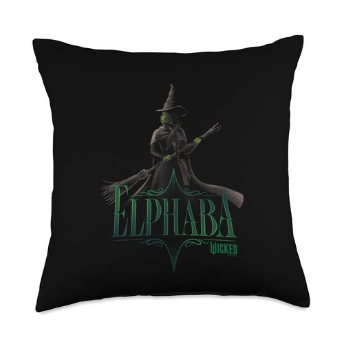 Wicked Elphaba Defying Pose Throw Pillow