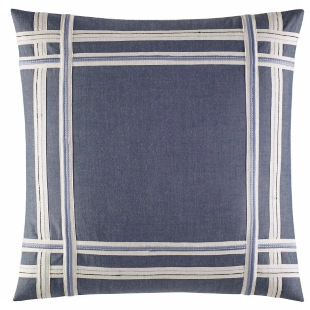 Nautica - Twin Comforter Set, Reversible Cotton Bedding with Matching Sham, Medium-Weight, Dorm Essentials, Oeko-Tex Certified (Fairwater Blue)