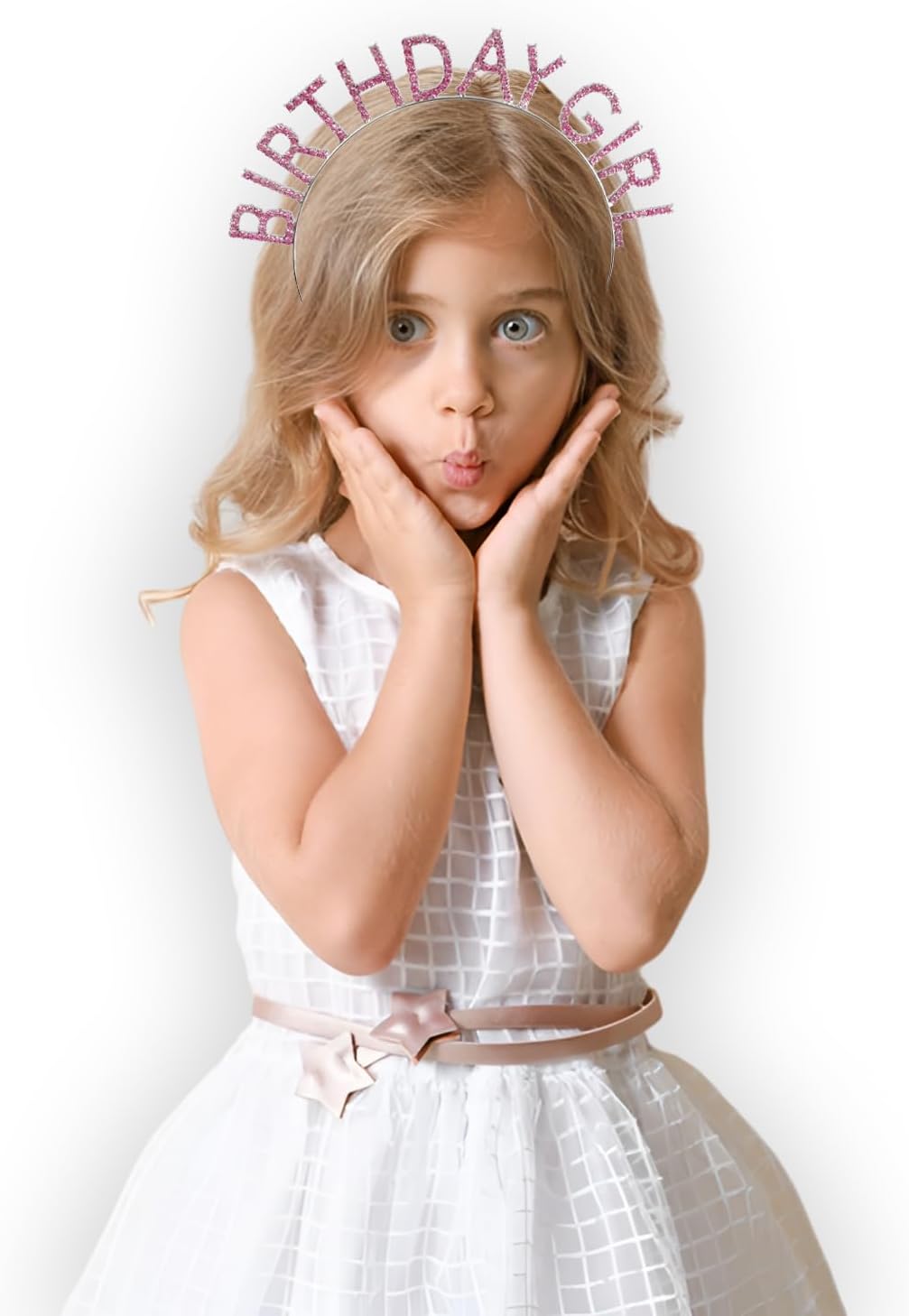 Skiennix Birthday Girl Crown - Iridescent Streamers for Festive Celebrations | Perfect Party Accessory