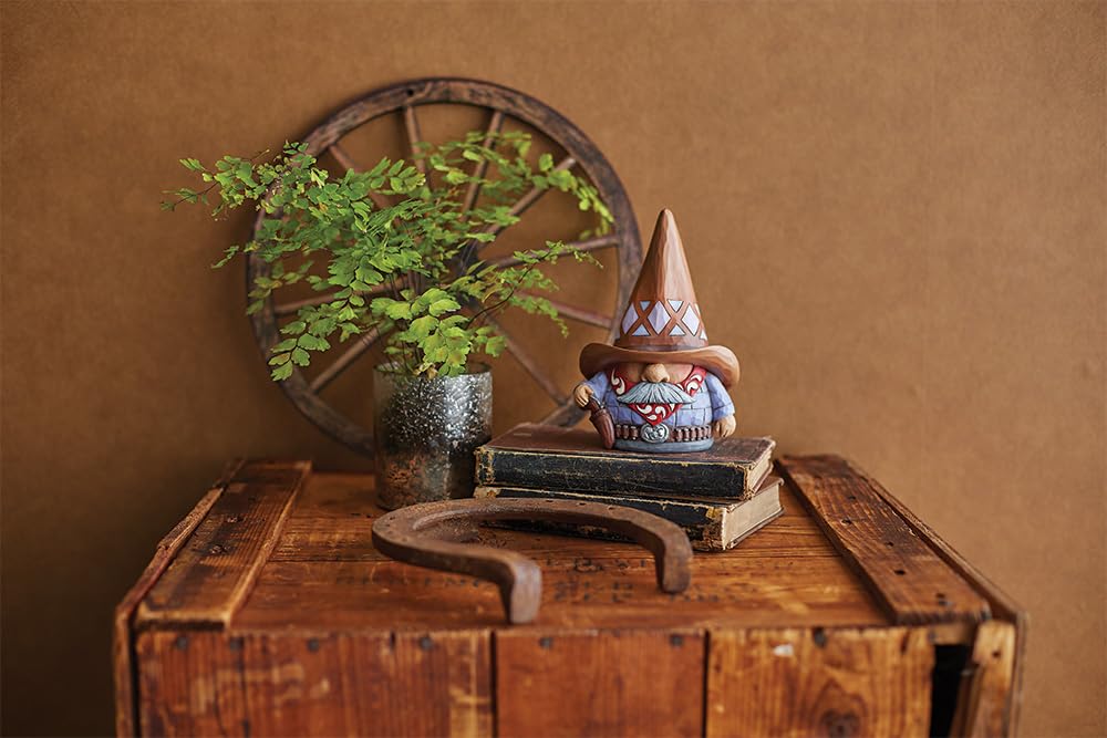 Enesco Jim Shore Heartwood Creek Cowboy Gnome Figurine, 6.75 Inch, Multicolor