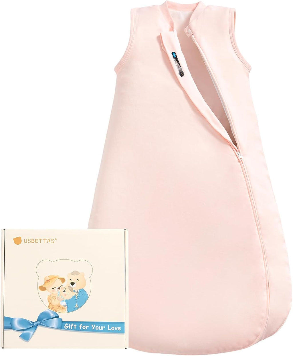 Skiennix Baby Sleep Sack - 0.5 Tog & 1.0 Tog Unisex Cotton Toddler Sleeping Bag | 2-Way Zipper Design