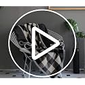 50x60 Inch Light Blue Fuzzy Camping Blanket - Thick Sherpa Plush Throw for Couch, Bed, Travel