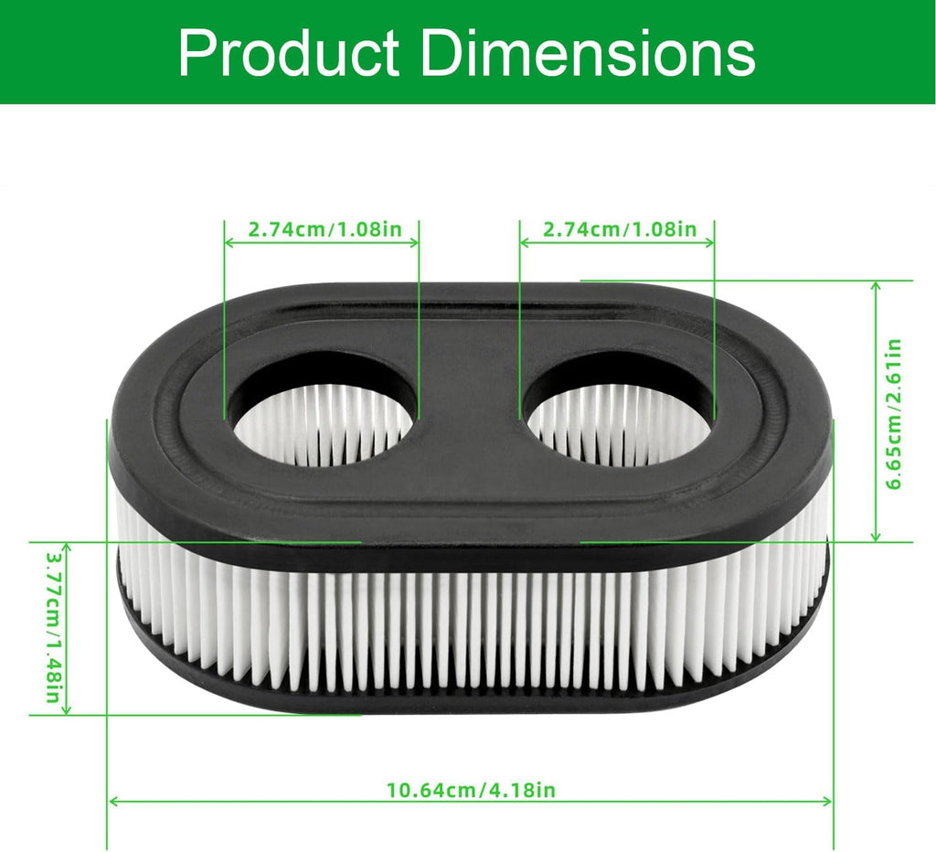 Troy-Bilt Lawn Mower Air Filter - 10 Pack Replacement for 500 Series Engines | Fits TB110, TB200, TB230