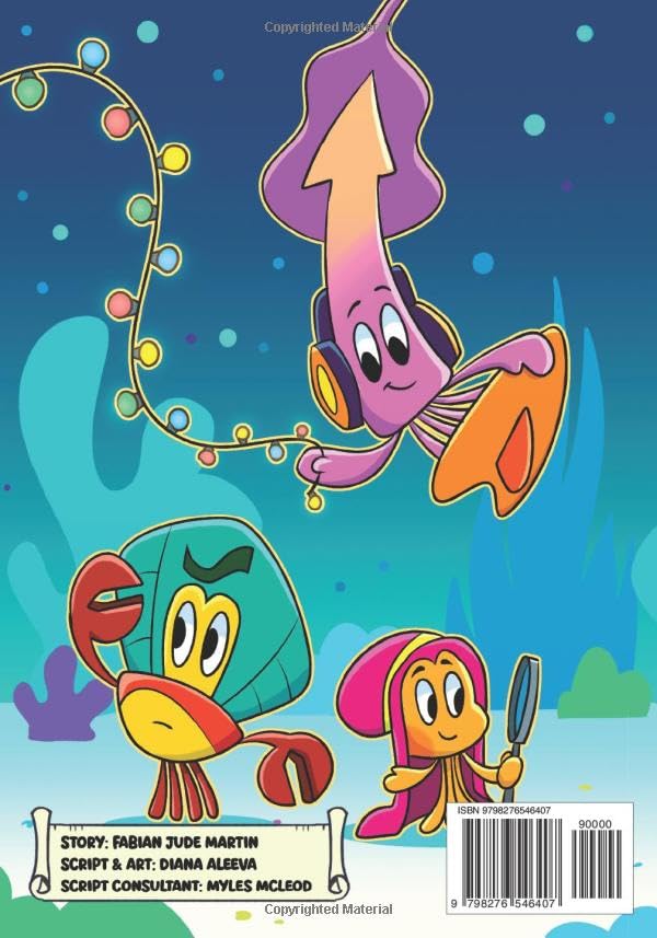 Santé et Tropica Christmas Comic Book for Kids Ages 1-5 - 25 Page Illustrated Adventure
