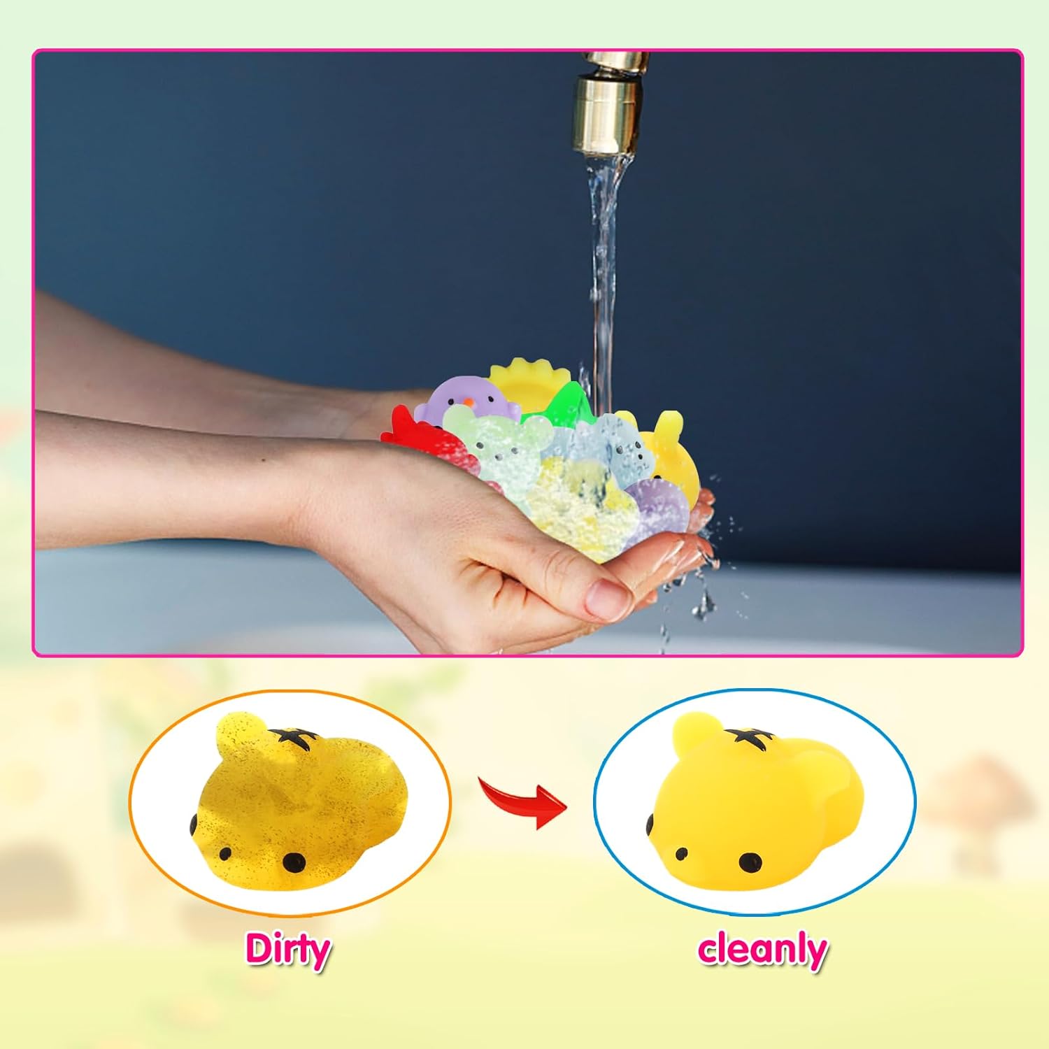 Skiennix Mochi Squishy Toys - 200 Pcs Kawaii Party Favors for Kids & Teens | Ideal for Birthdays & Goodie Bags