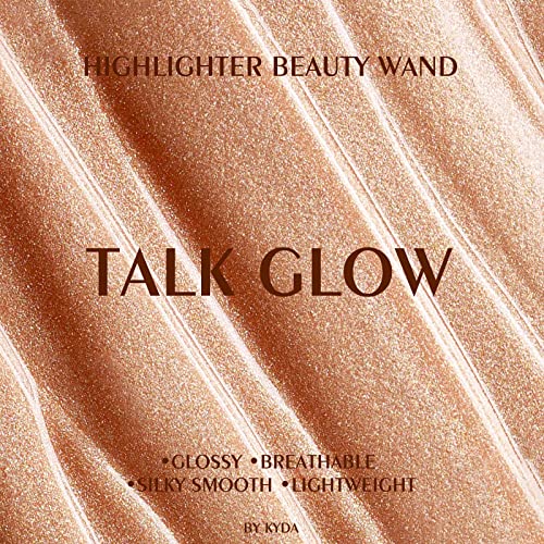 KYDA Liquid Highlighter Wand - Buildable Face Illuminator with Cushion Applicator