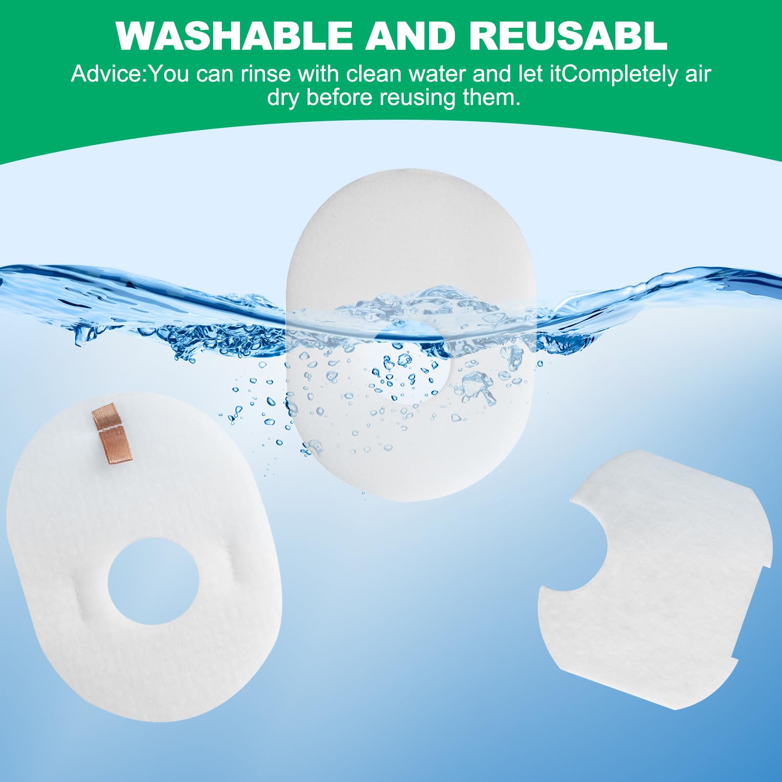 Wolipury 6 Pack Filters Replacement Set for Shark Rocket CS100, CS110, HV290, HV292, HV300, HV300C, HV300W, HV300WC, HV301, HV301C, HV301Q, HV302, HV302Q, HV303, HV305, HV307QB, HV308Q, HV310, UV450