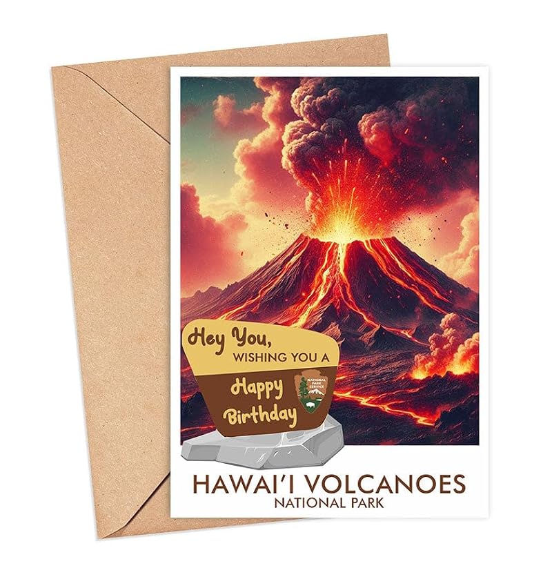 Hawai'i Volcanoes National Park Greeting Card - 5x7 Travel Card